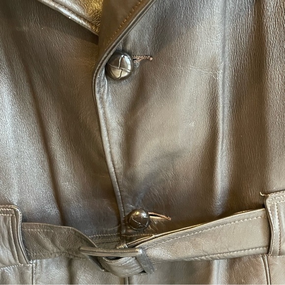 Vintage Kurland Brown  jacket Leather Imported Cabretta Leather - Picture 5 of 13